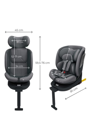Siège-auto évolutif I-360 2 Plus - De la naissance jusqu'à 12 ans - De 40 à 150 cm - Jusqu'à 36 kg - Gris