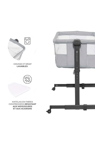 Lit cododo Neste UP 2 - De la naissance à 6 mois - Jusqu'à 9 kg? - Gris