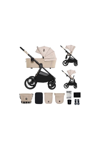 Poussette + accessoires Nea 2  - Dès la naissance - Jusqu'à 27 kg - Noir et beige