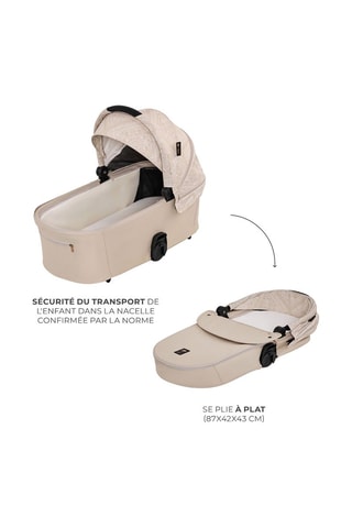 Poussette + accessoires Nea 2  - Dès la naissance - Jusqu'à 27 kg - Noir et beige