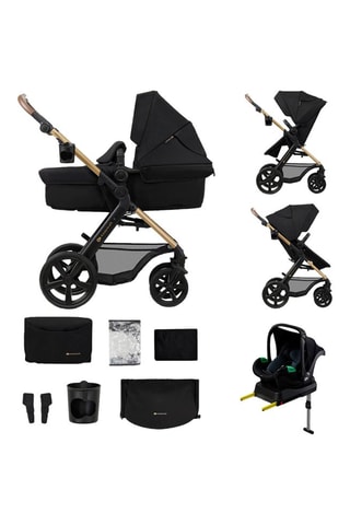 Poussette 4-en-1 + accessoires Moov 2 Eva Wheels - Noir
