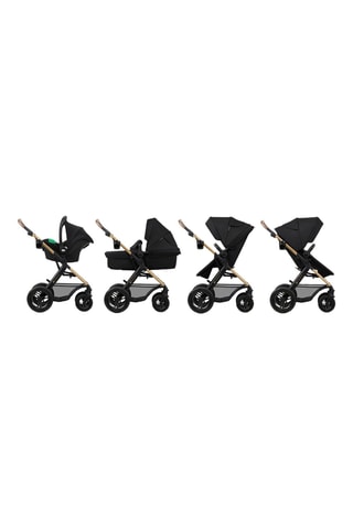 Poussette 4-en-1 + accessoires Moov 2 Eva Wheels - Noir