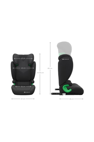 Siège-auto évolutif Junior Fix 2 Plus I-Size - De 3,5 à 12 ans - De 100 à 150 cm - Noir