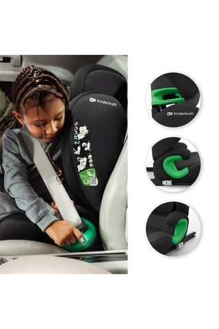 Siège-auto évolutif Junior Fix 2 Plus I-Size - De 3,5 à 12 ans - De 100 à 150 cm - Noir
