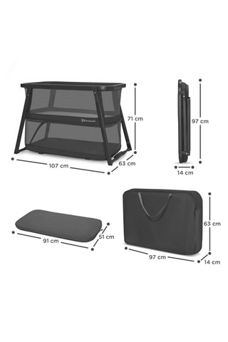 Lit 4-en-1 Sofi Plus - Dès la naissance - Jusqu'à 15 kg - Gris