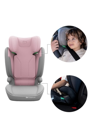 Siège-auto évolutif I-Spark 2 Plus - De 3,5 à 12 ans - De 100 à 150 cm - Jusqu’à  36 kg - Rose