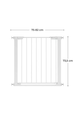 Barrière de sécurité - 76 x 4 x 77 cm - Blanc