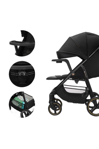 Poussette Trig 3 - Jusqu’à 4 ans - 22 kg - Noir