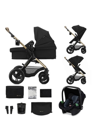 Poussette 3 en 1 Moov 2 XL - Dès la naissance jusqu'à 4 ans - Jusqu'à 22 kg - Noir
