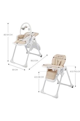 Chaise haute pliable 2-en-1 Tummie - Dès la naissance - Jusqu'à 15 kg