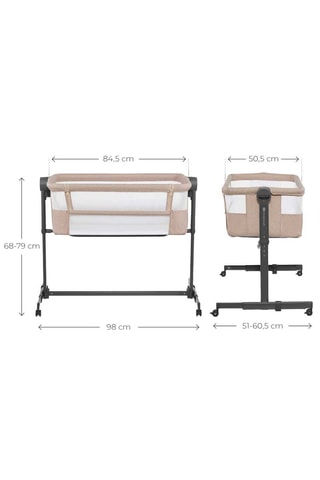 Lit cododo Neste UP 2 - De la naissance à 6 mois - Jusqu'à 9 kg? - Noir et beige