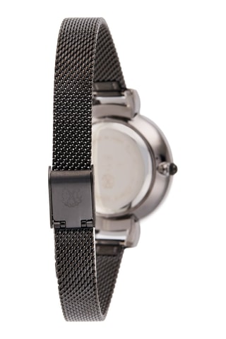 Metalen Quartz Horloge - Zwart en Zilverkleurig