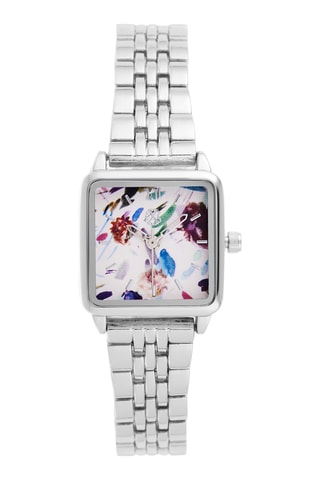 Metalen Quartz Horloge - Zilverkleurig en Wit