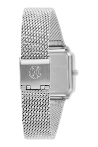 Legering Quartz Horloge - Zilverkleurig en Bordeauxrood