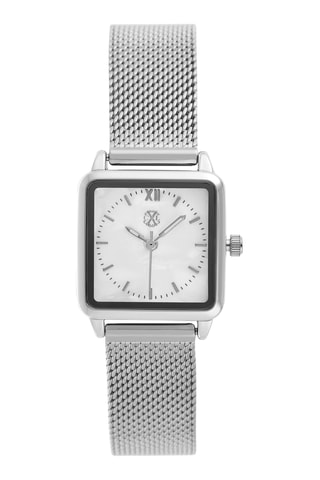 Legering Quartz Horloge - Zilverkleurig en Wit
