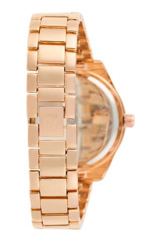 Metalen Quartz Horloge - Goudkleurig en Wit
