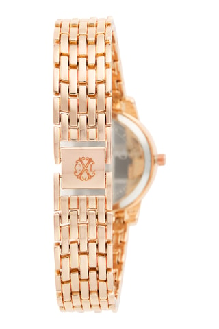 Metalen Quartz Horloge - Roségoudkleurig