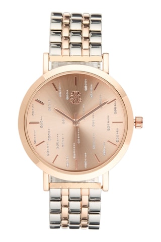 Legering Quartz Horloge Roségoudkleurig en Zilverkleurig