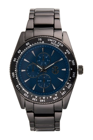 Legering Quartz Horloge - Antraciet en Marineblauw