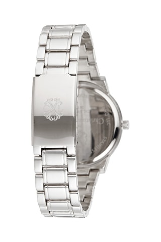 Stalen Quartz Horloge Zilverkleurig en Zwart