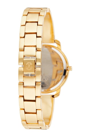 Stalen Quartz Horloge Goudkleurig