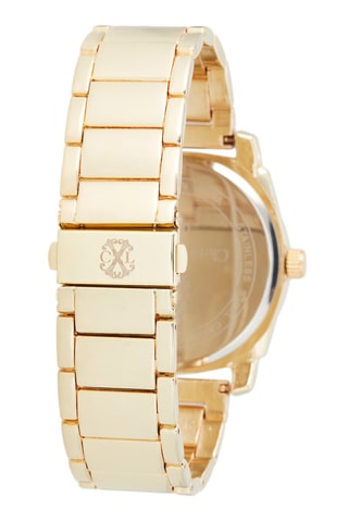 Legering Quartz Horloge Goudkleurig en Zwart