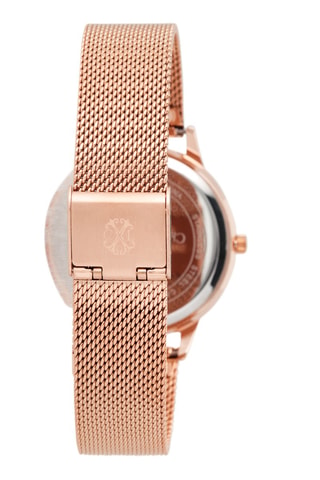 Legering Quartz Horloge Roségoudkleurig en Blauw