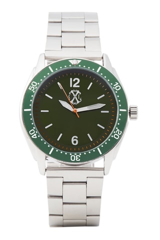 Legering Quartz Horloge Zilverkleurig en Groen