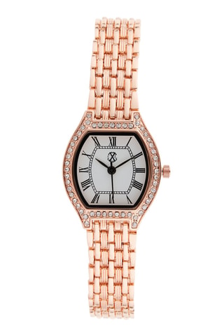 Legering Quartz Horloge Roségoudkleurig en Wit