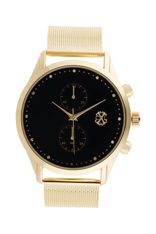 Legering Quartz Horloge Goudkleurig en Zwart