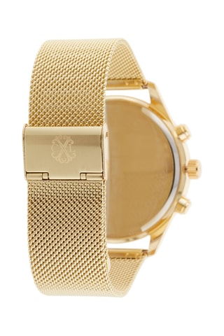 Legering Quartz Horloge Goudkleurig en Zwart