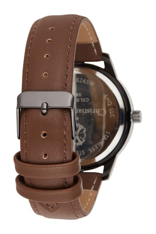 Leren Quartz Horloge Bruin en Zwart