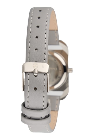 Polyurethaan Quartz Horloge - Grijs en Zilverkleurig
