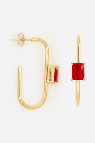 Oorbellen - Rood