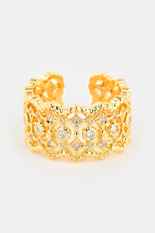 Ring - Goudkleurig en Wit