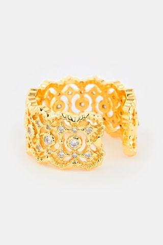 Ring - Goudkleurig en Wit