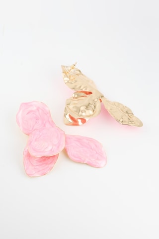 Oorbellen - Roze en Goudkleurig