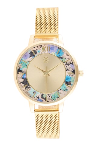 Stalen Quartz Horloge - Goudkleurig