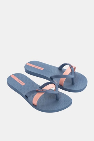 Tongs Ipanema Kirei -  Bleu cobalt et vieux rose