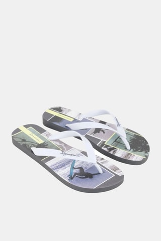 Tongs Ipanema Summer V -  Gris foncé et blanc