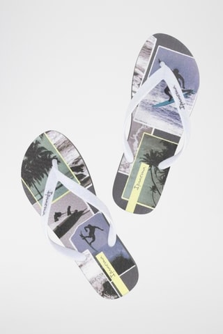 Tongs Ipanema Summer V -  Gris foncé et blanc