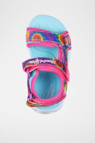 Sandales tie and dye Heart Lights - Ciel - Skechers