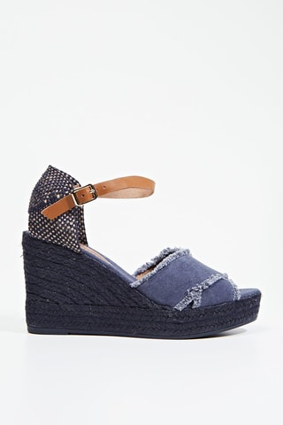 Sandales compensées Daishie - Bleu marine