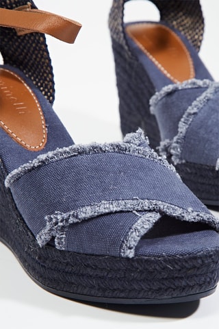 Sandales compensées Daishie - Bleu marine