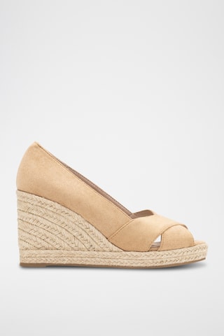 Sandales à talons compensées Leonie - Beige