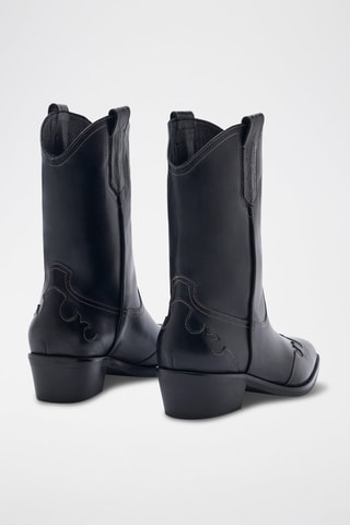 Bottines en cuir Memphis - Noir