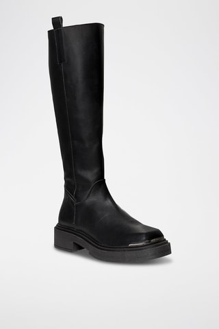 Bottes en cuir Constance - Noir
