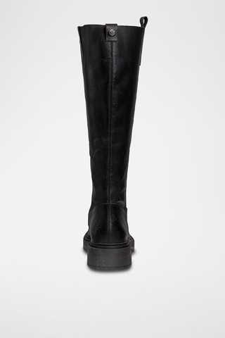 Bottes en cuir Constance - Noir