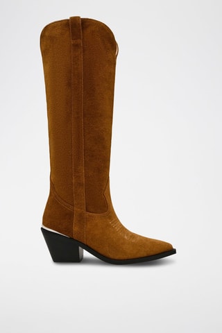 Bottes en nubuck Spiral - Marron