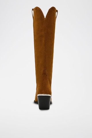 Bottes en nubuck Spiral - Marron
